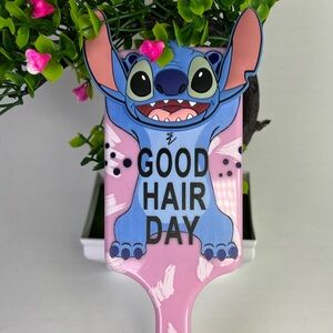 Blue Multicolor Stitch Hair Brush, Hair Detangler,  Cartoon Hair Accessories